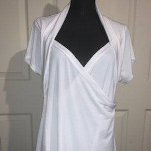 Deep V Cap Sleeve Top